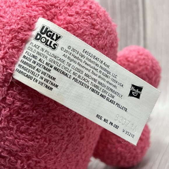Ugly Doll- Moxie - Pink 9 Inch Plush- Yours Truly Weighted Bean Bottom - Picture 7 of 9